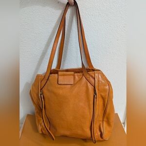 Marc Jacobs MOTO Orange Leather Shoulder Purse